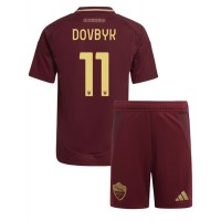 Camisa de Futebol AS Roma Artem Dovbyk #11 Equipamento Principal Infantil 2024-25 Manga Curta (+ Calças curtas)